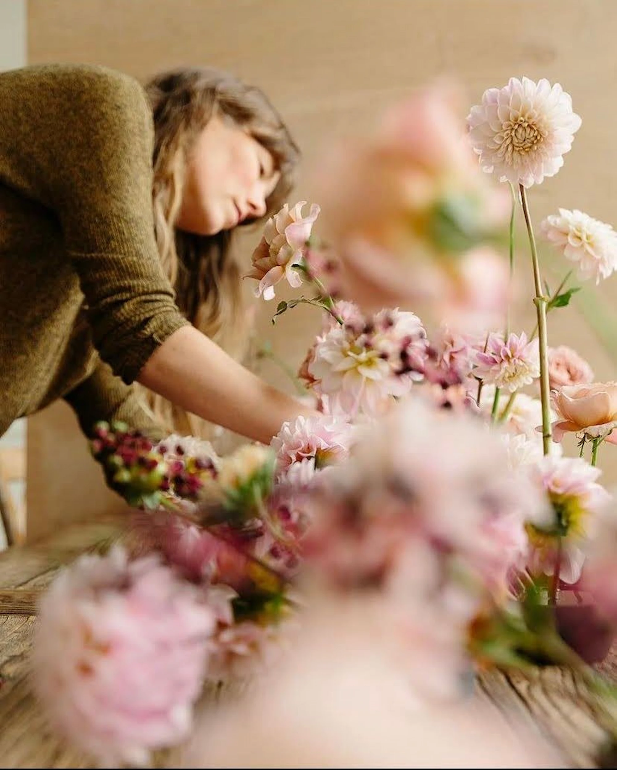 Floristische Handarbeit bei VLASI in Wien