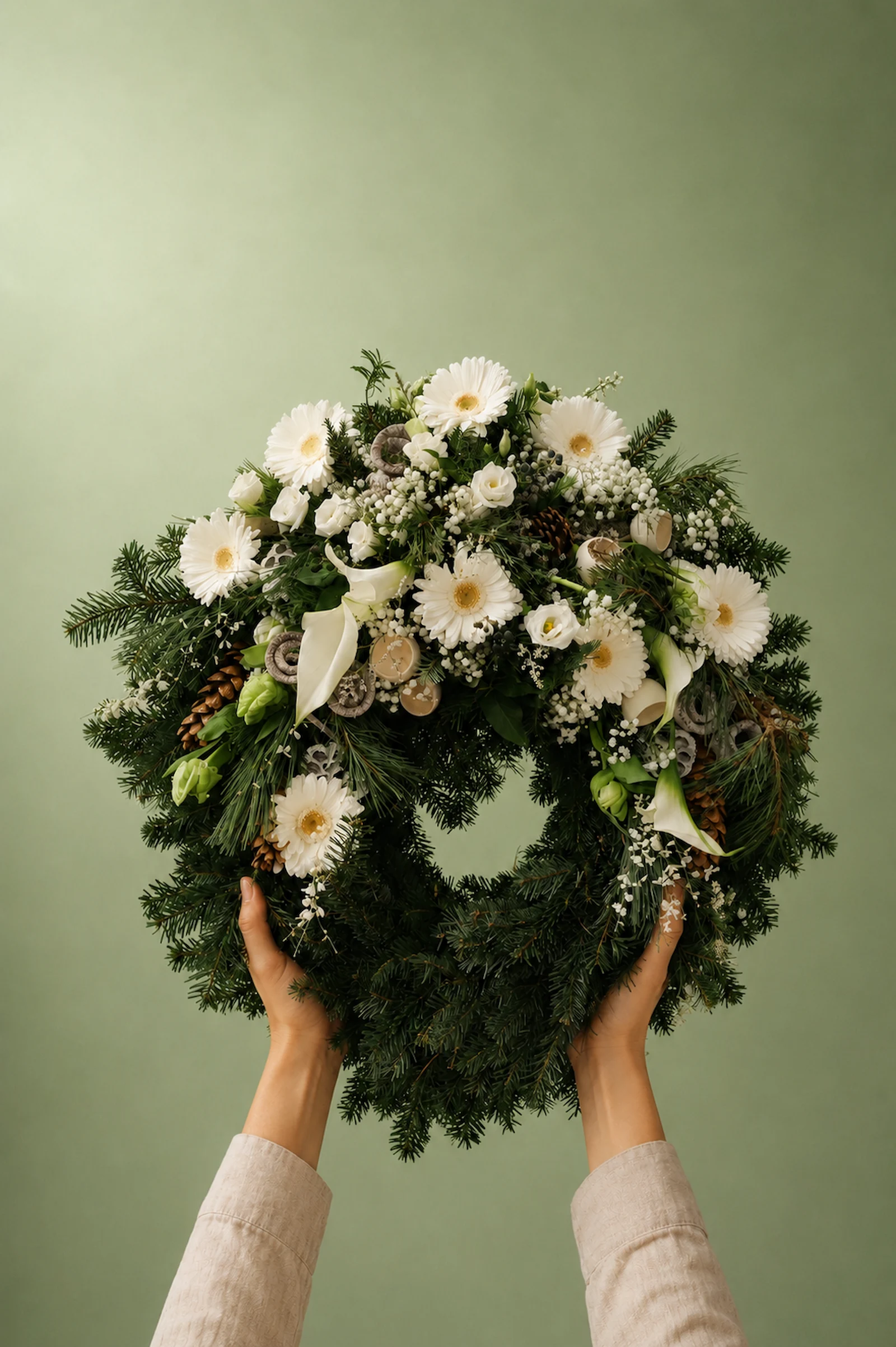Floraler Trauerkranz