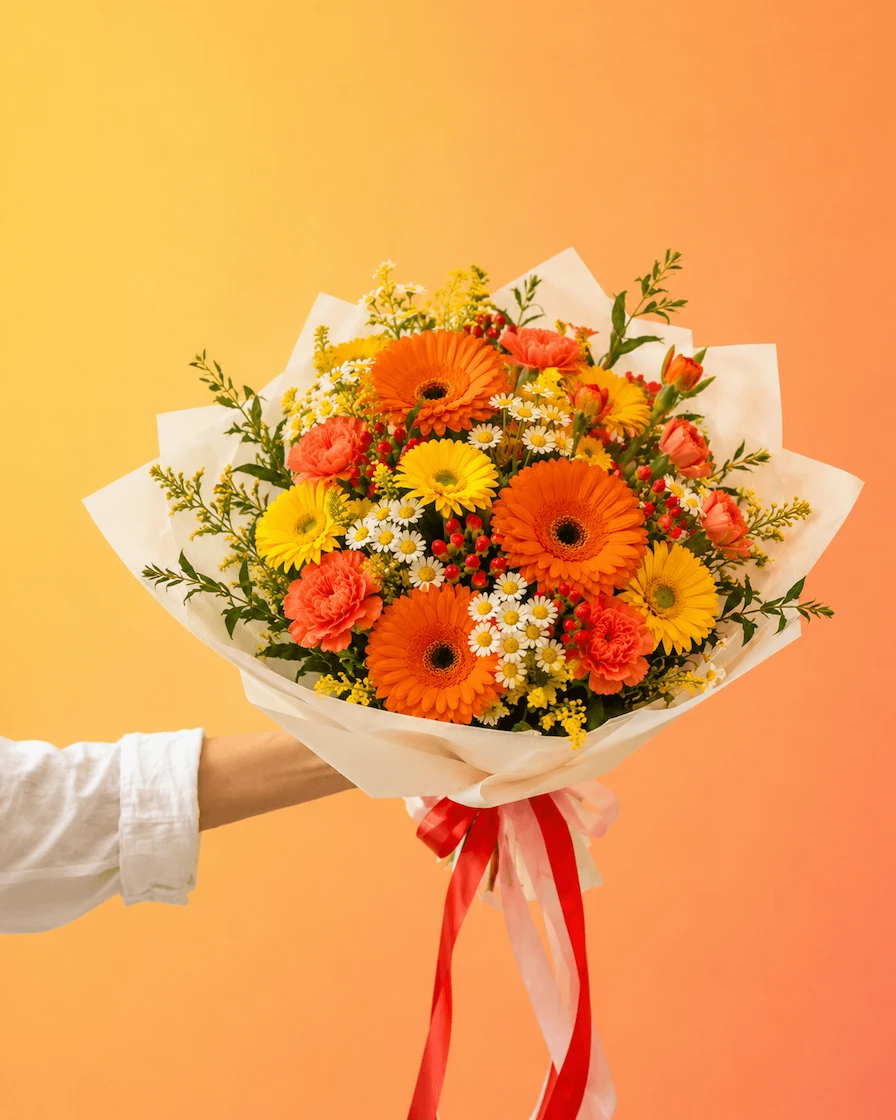 Saisonaler Blumenstrauß